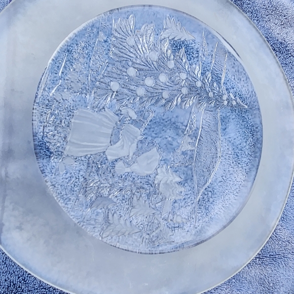 VTG Walther Glas Glass Christmas Tree Platter Germany - Picture 4 of 5